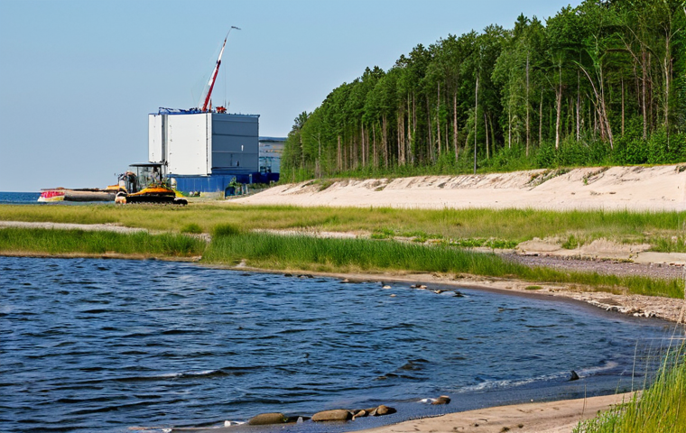 라트비아 환경 보호 정책 - Renewable Energy Landscape**

"A scenic view of the Latvian countryside featuring both wind turbines...